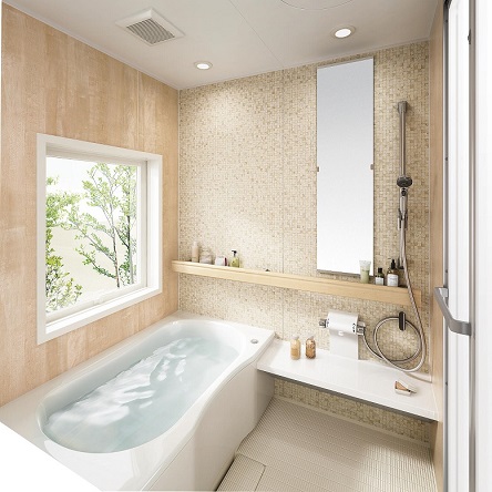 いつでも暖かい快適なバスルーム