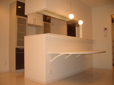 折りたたみ式キッチンカウンター