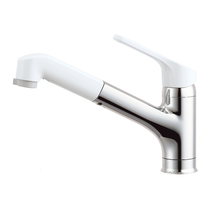 ハンドシャワーが付いてさらに便利に。