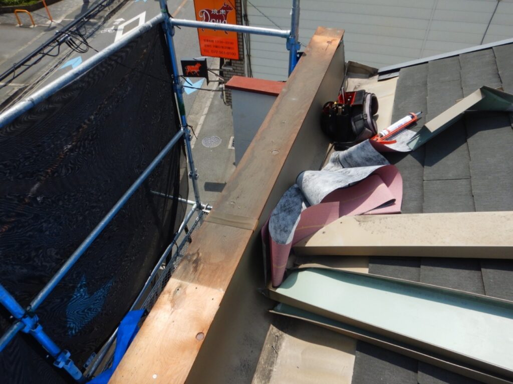 東大阪市菱江／モルタル外壁修繕・モルタル壁補修・外壁崩落・外壁メンテナンス
