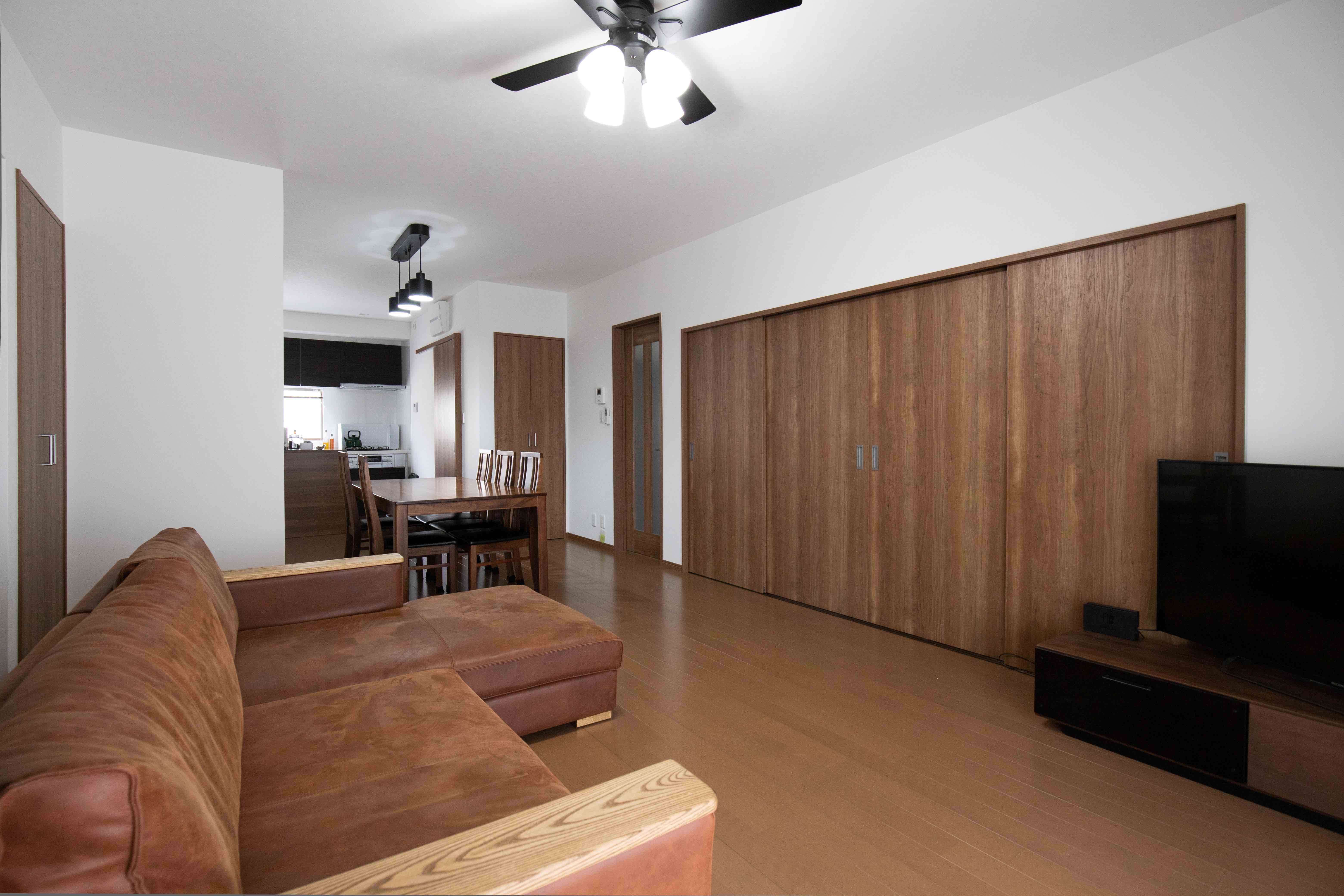 ひとつながりのLDKへ