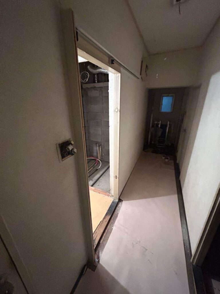 水まわりを中心としたマンションリフォーム／東大阪市／I様邸／施工中