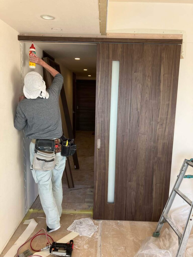 引き戸ドア 交換設置