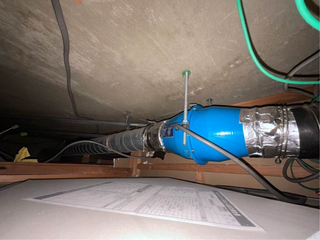 浴室換気扇中間ダクトファン