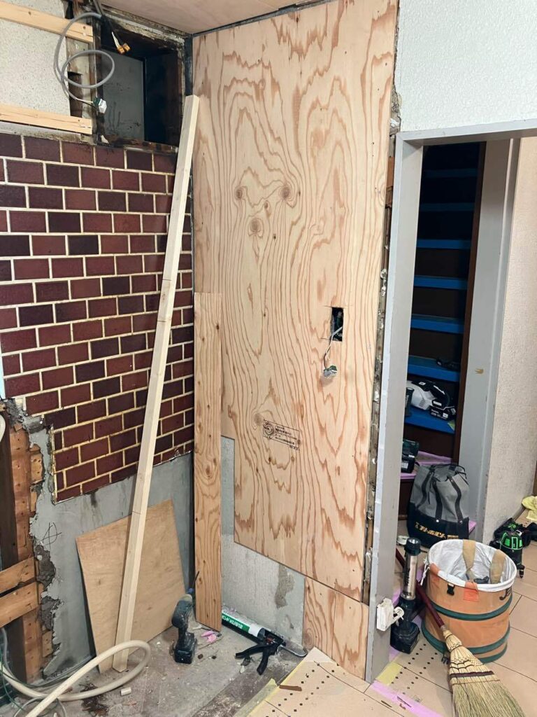 キッチン　施工中