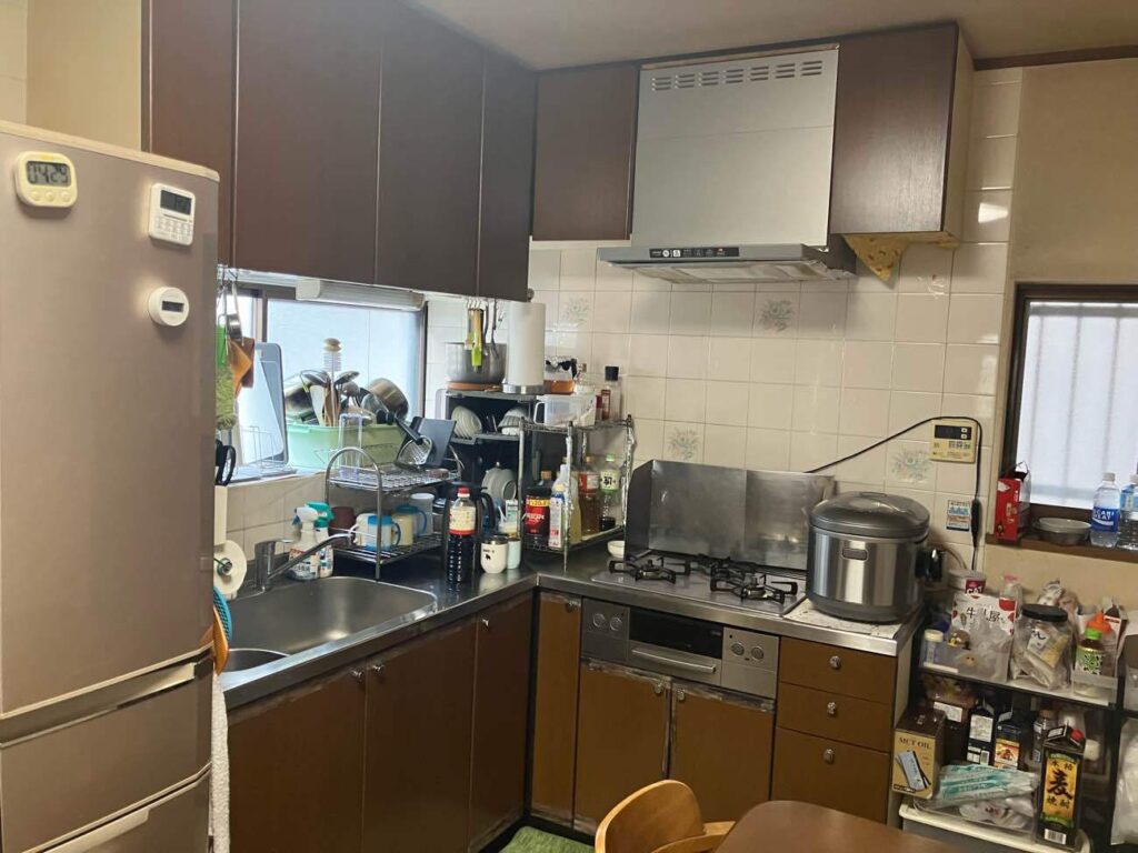 L字キッチン　交換前