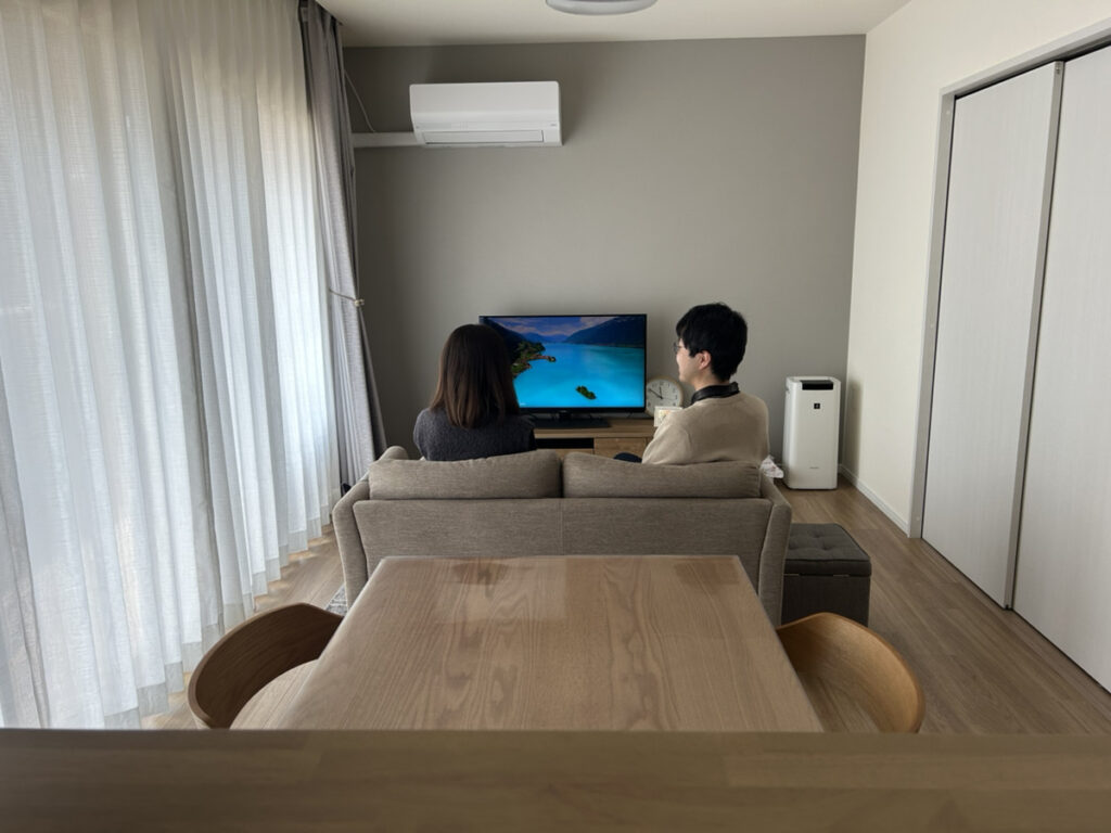 Y様ご夫婦がくつろいでいる様子