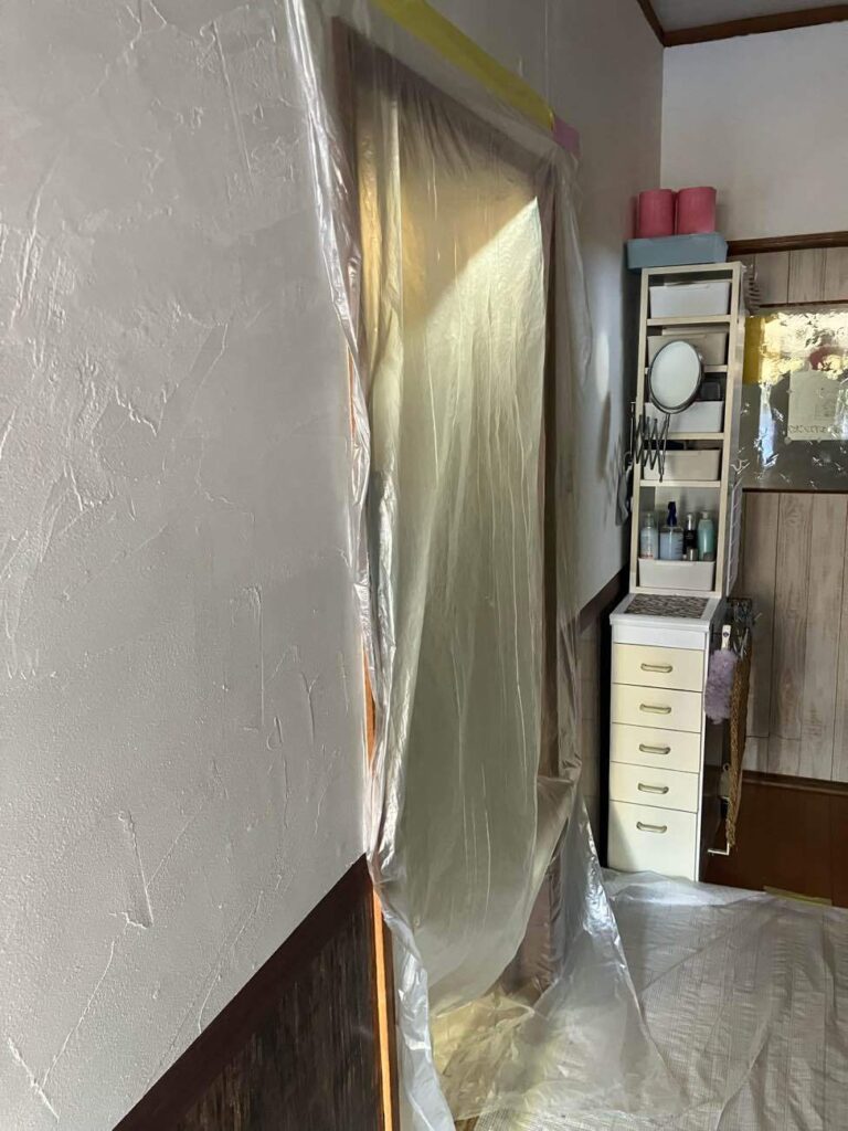 養生のビニール