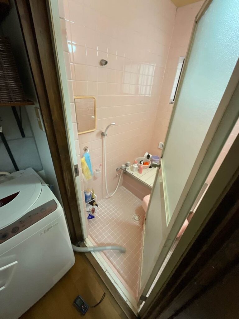 脱衣所からの見える浴室
